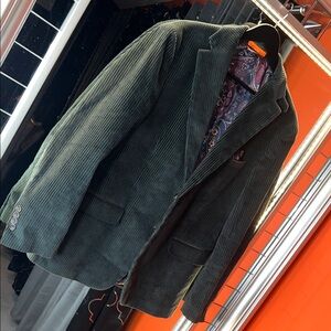 Elite Luxury: Tallia Orange Corduroy Tailored Sport Coat 🎩